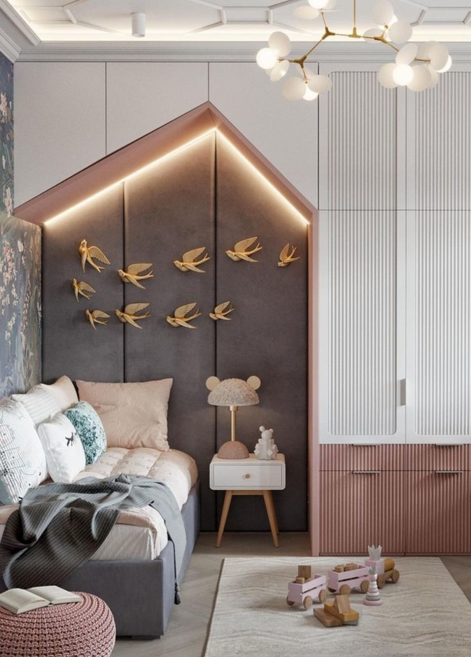 الخزائن الجدارية حل عملي لغرف الأطفال الصغيرة