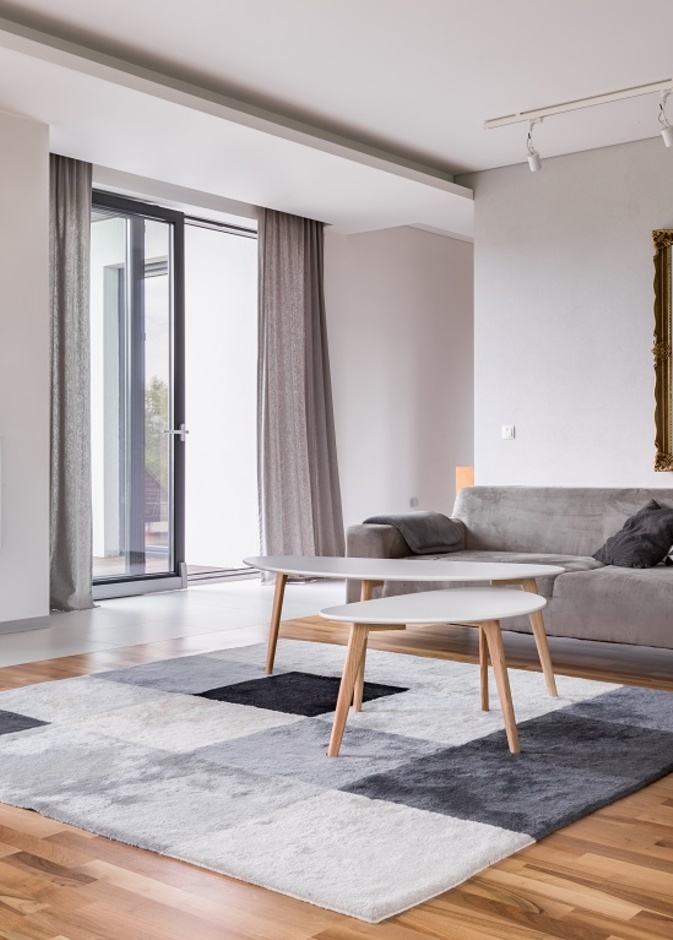 السجاد الصغير الحجم من طرق الحفاظ على الأرضيت الخشبية