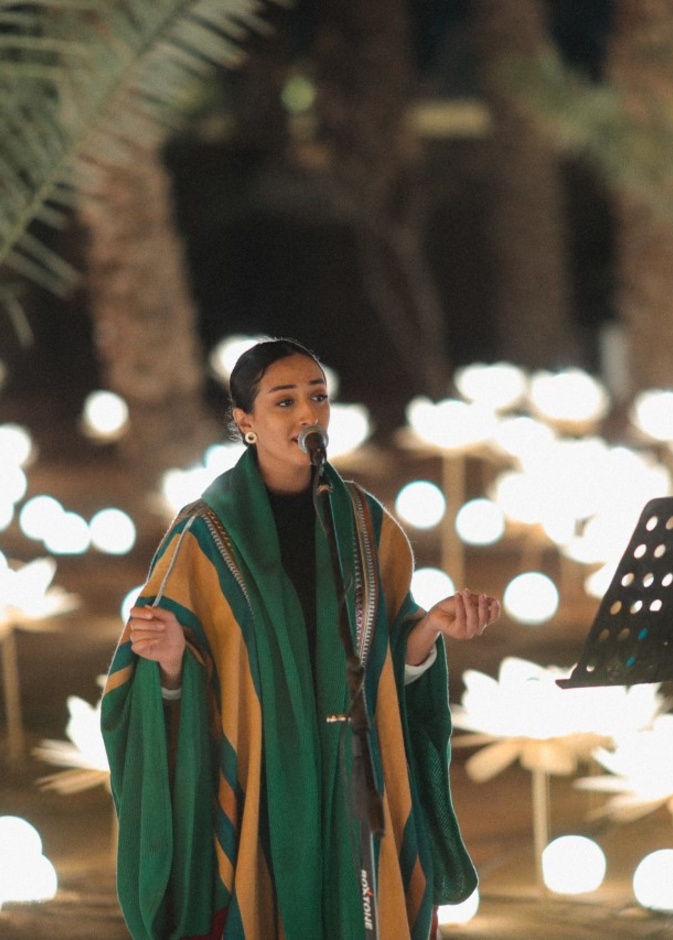الشاعرة سلمى ضمن المواهب السعودية الواعدة في ليالي الدرعية