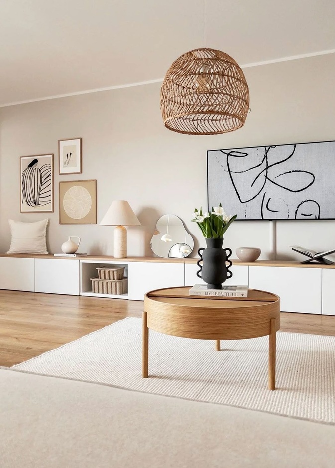 الخطوط المنحنية بألوان هادئة وترابية لديكورات منزل 2023