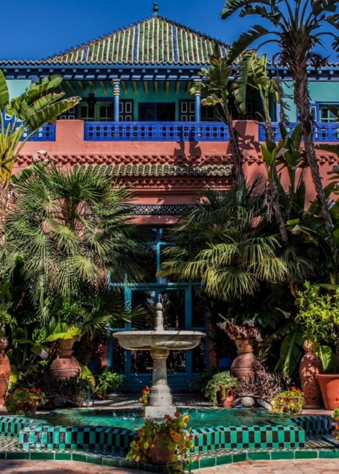 فيلا إيف سان لوران في حديقة ماجوريل في مراكش المغرب