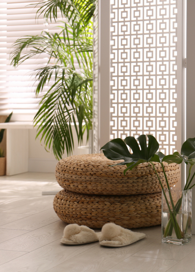 اختاري البارافان ذو التصميم المزخرف بنقوشات هندسية رائعة