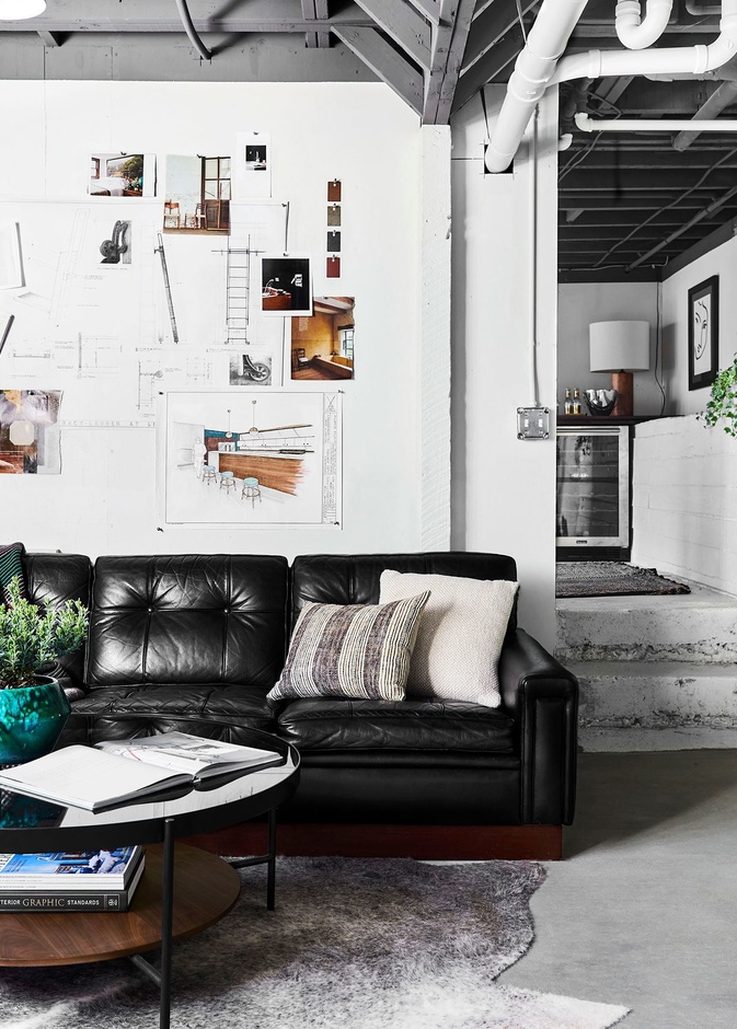 الطابق السفلي بديكور عملي فينتاج