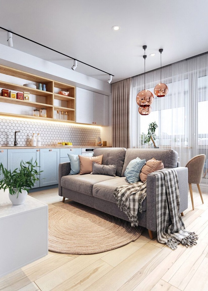 إنارة شقة استديو