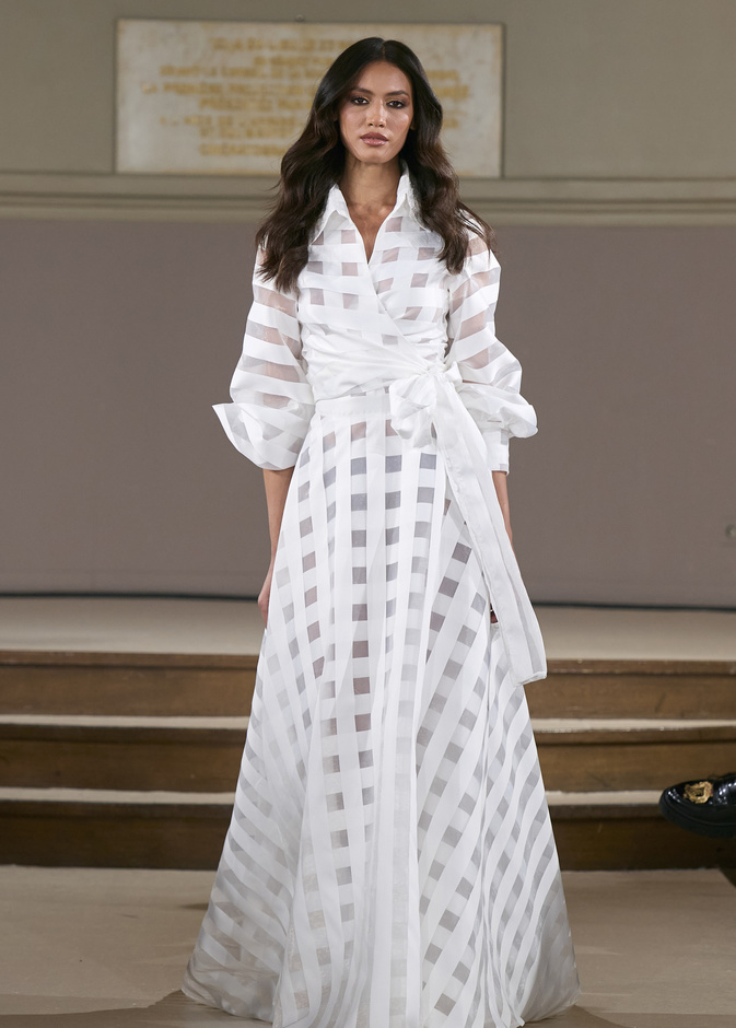 موديلات فساتين طويلة باللون الأبيض لعيد الأضحى