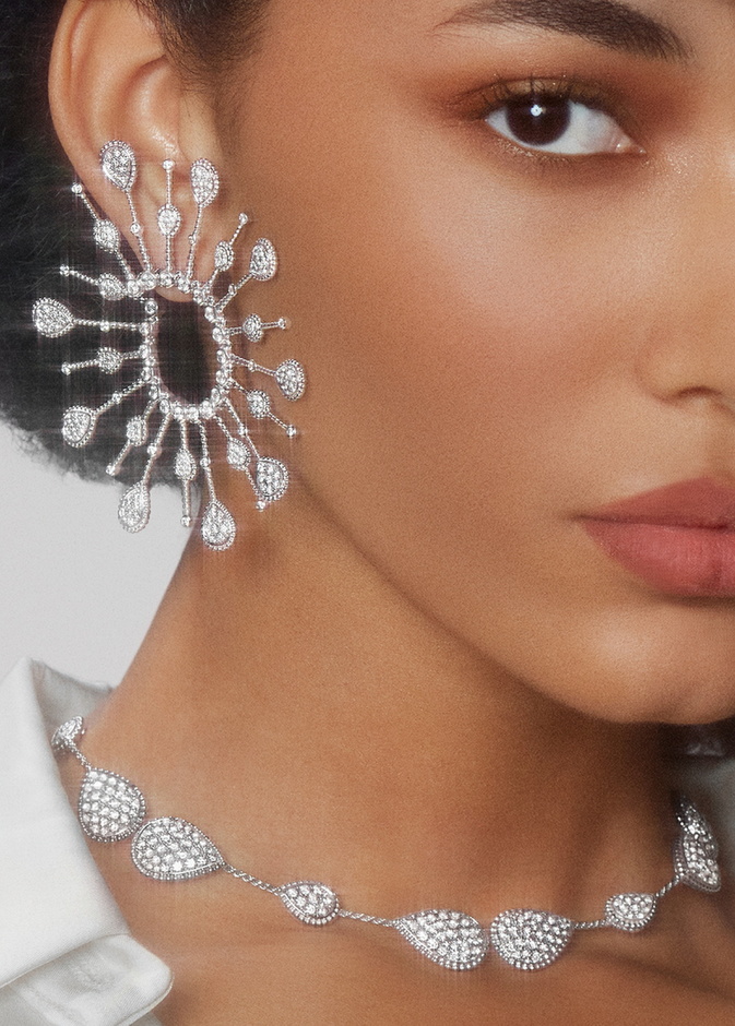 BOUCHERON – Serpent Bohème Solarité hoop earrings & necklace