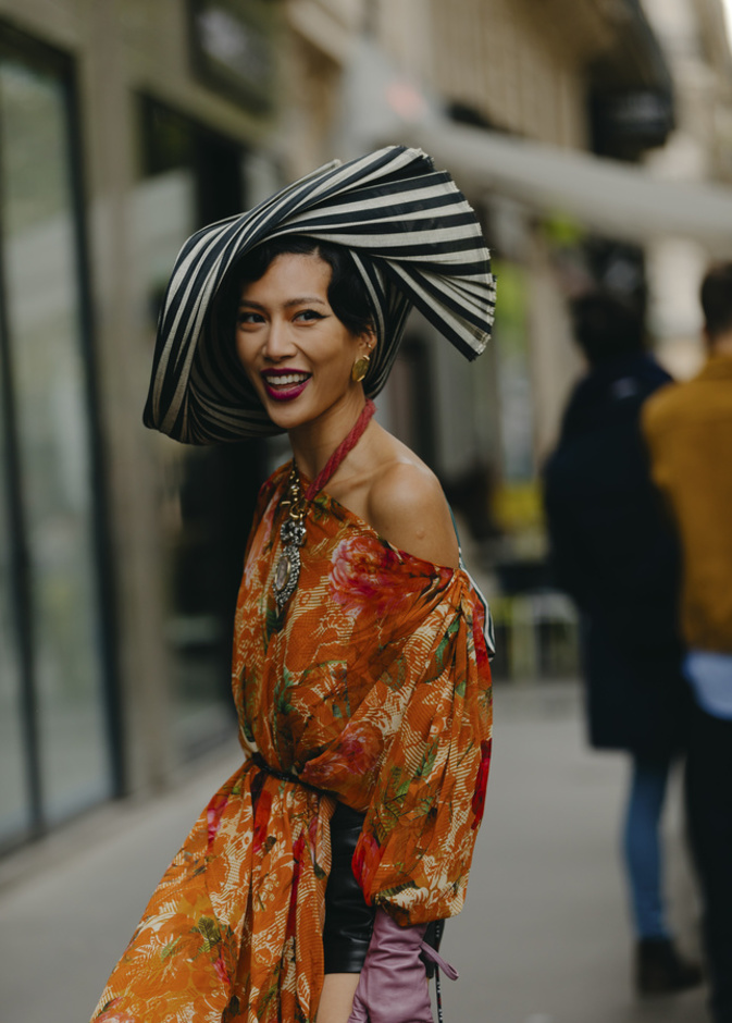 إطلالة لافتة من Street style