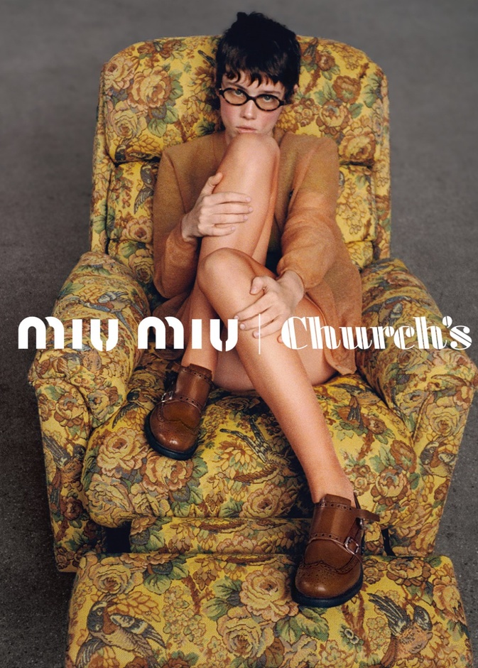 تعاون ‫Miu Church’s X Miu يجمع الطابع الرسمي مع الروح المفعمة‬ ‫بالحيوية 
