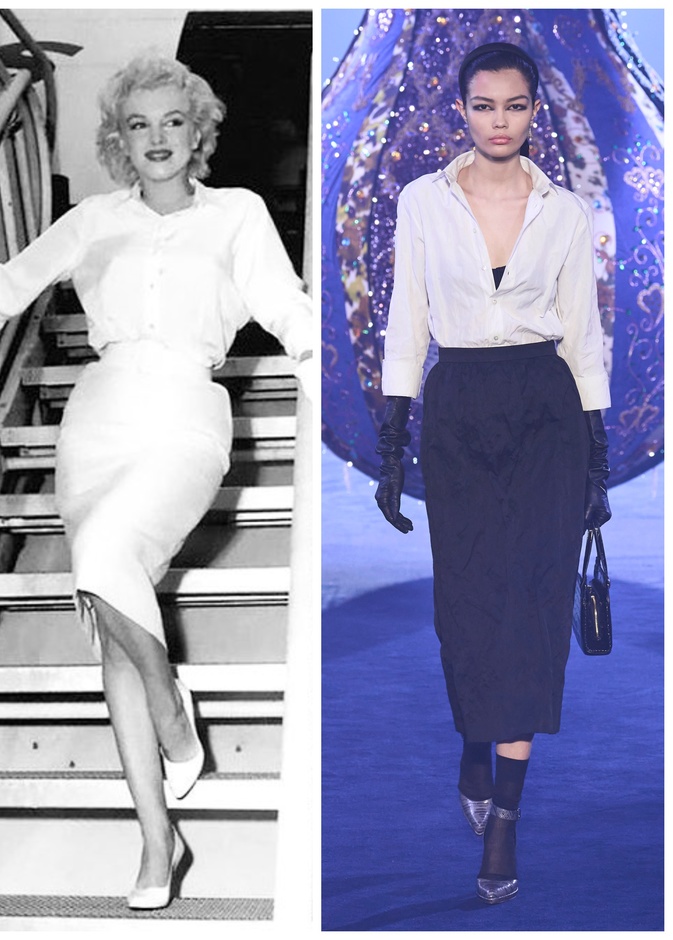 التنورة الـ Pencil اللباس الرسمي للمرأة القوية والمستقلة على مر الزمن