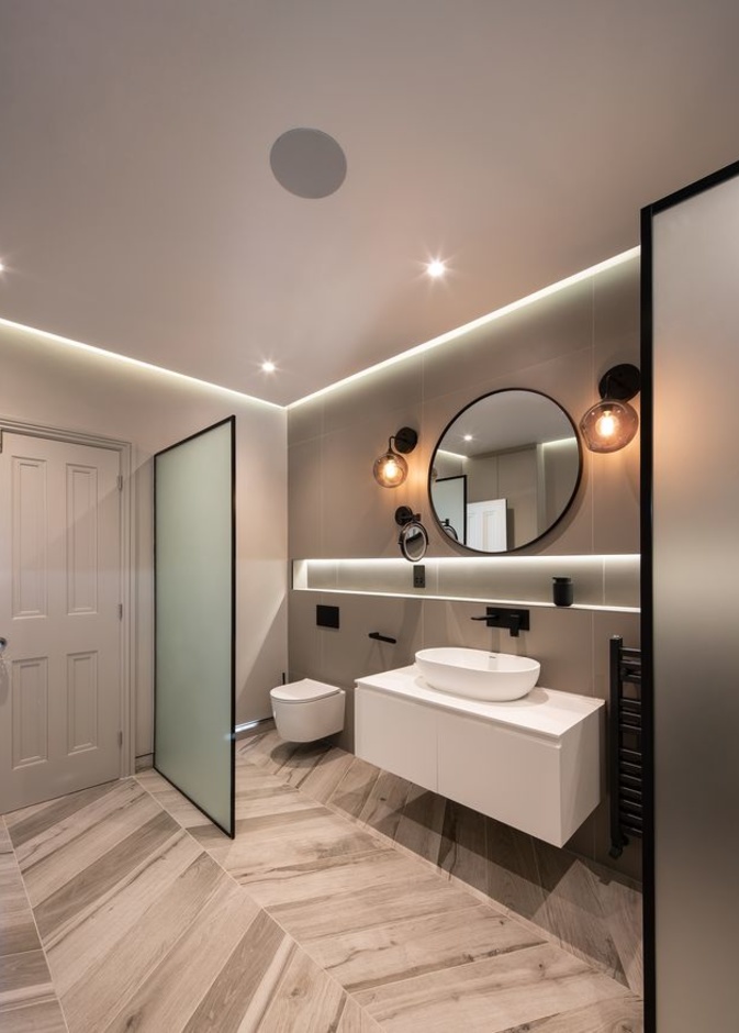 أبواب جر وسحب توفر الخصوصية في الحمام