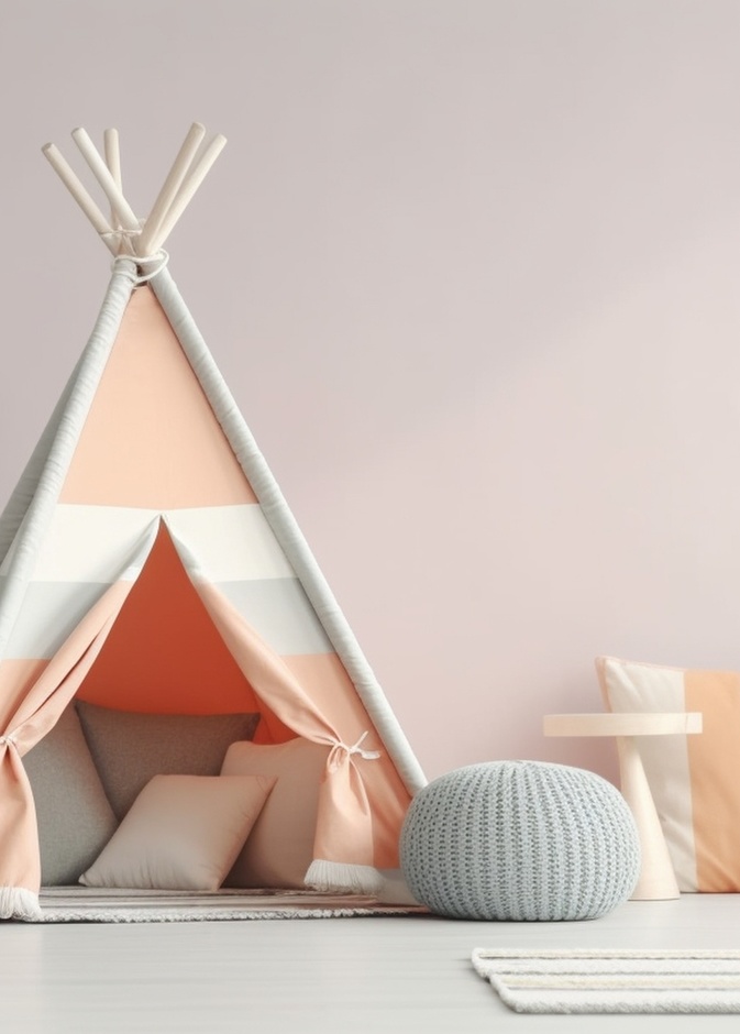 الخيم بألوان الباستيل رائعة لغرف الأطفال