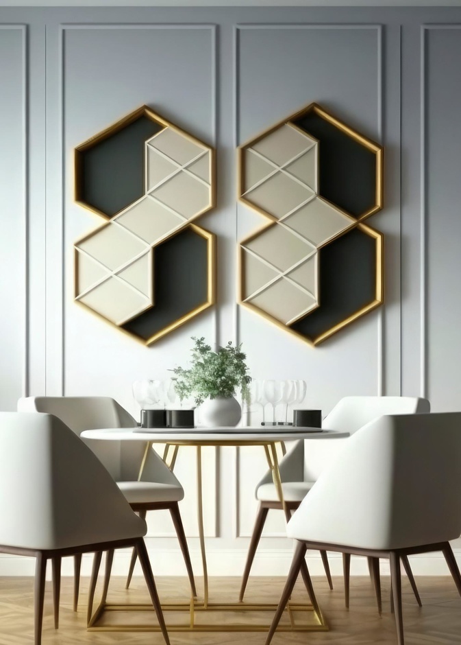 المرايا تزين جدران غرف الطعام