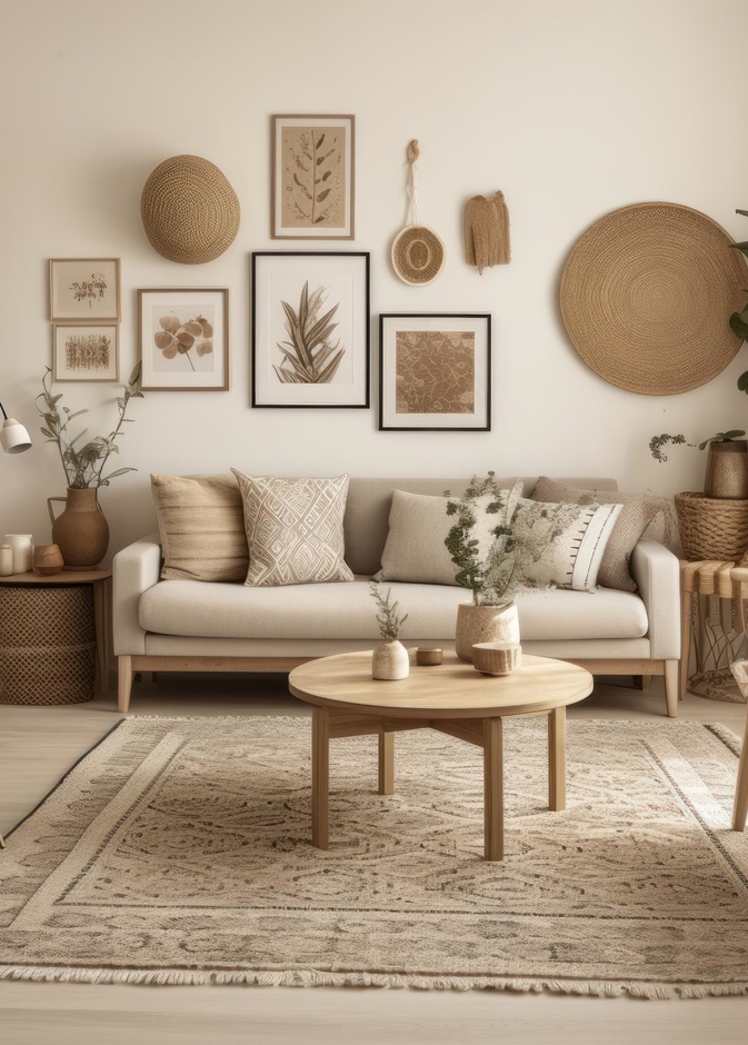 تعرفي على "التصميم الترابي" في ديكورات غرف المعيشة العصرية