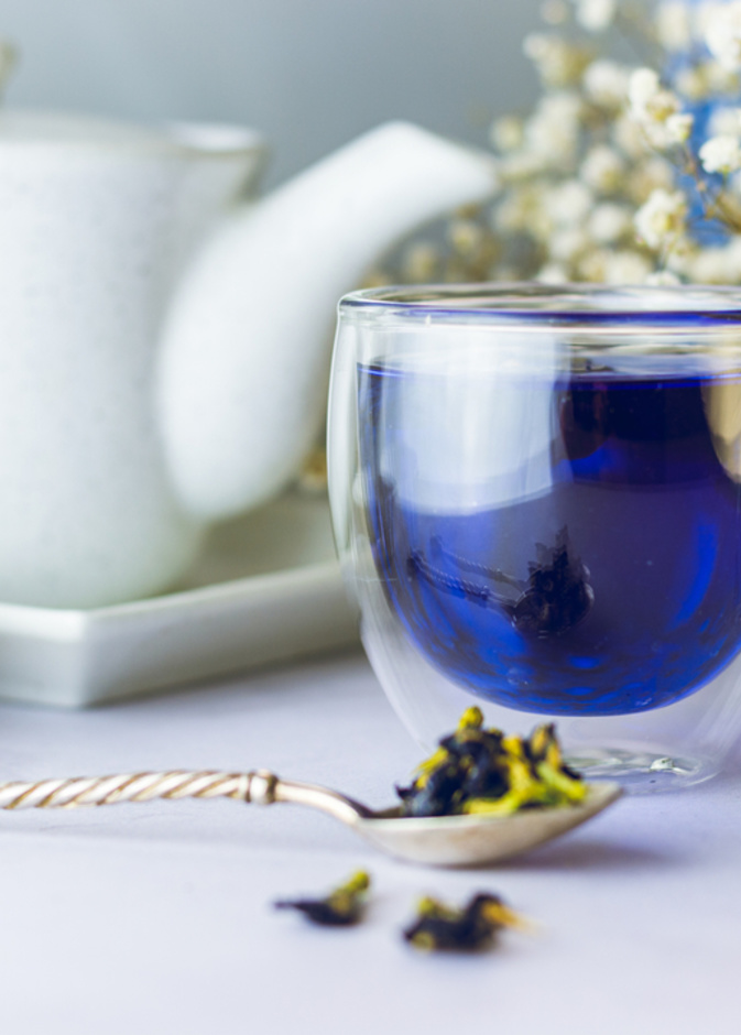 فوائد الشاي الأزرق