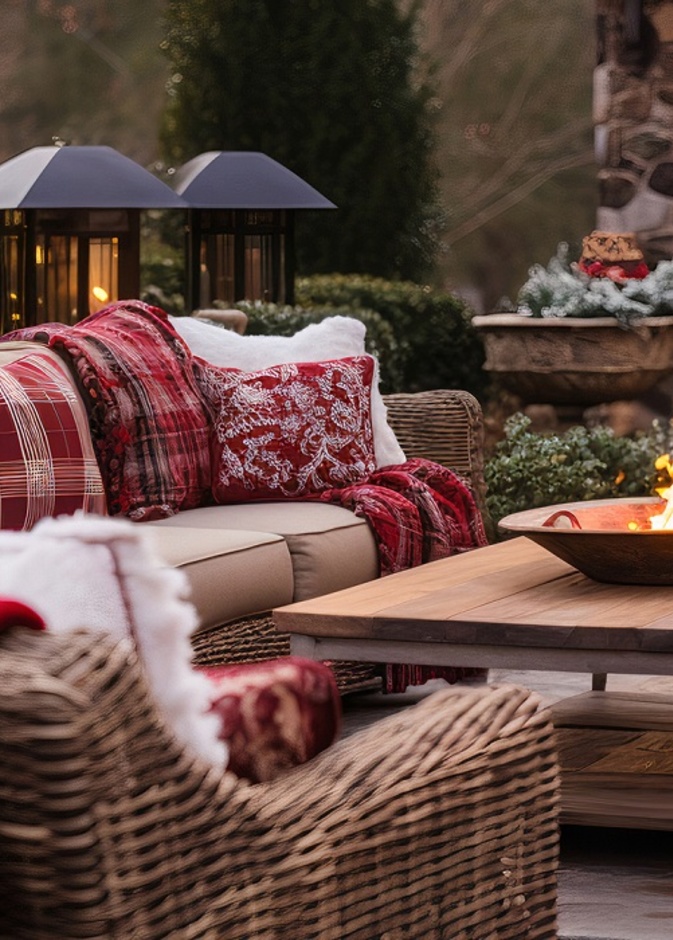 اختاري وسائد الرمي بأحجام مختلفة وبألوان دافئة لخلق جو ترحيبي مثل الأحمر والتيراكوتا