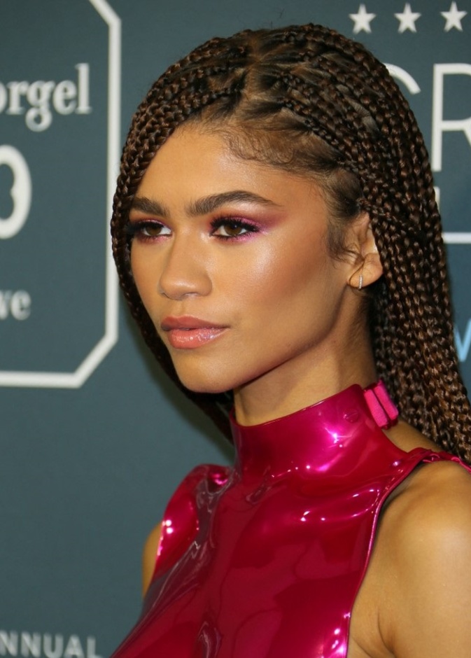 رسمات مكياح ملون وزهري بأسلوب- رئيسي Zendaya