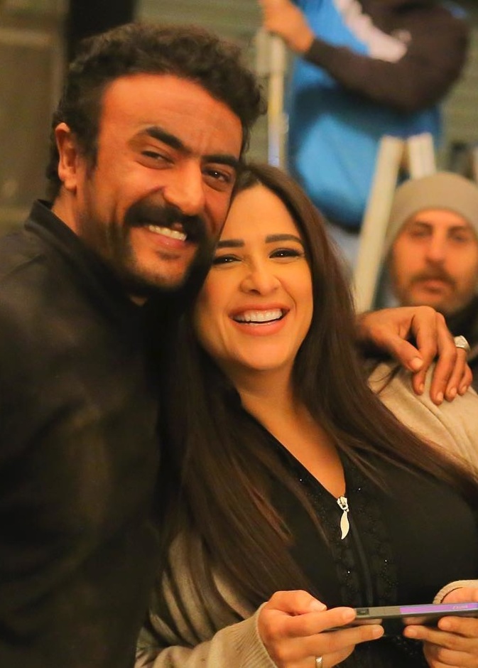 ياسمين عبد العزيز وأحمد العوضي