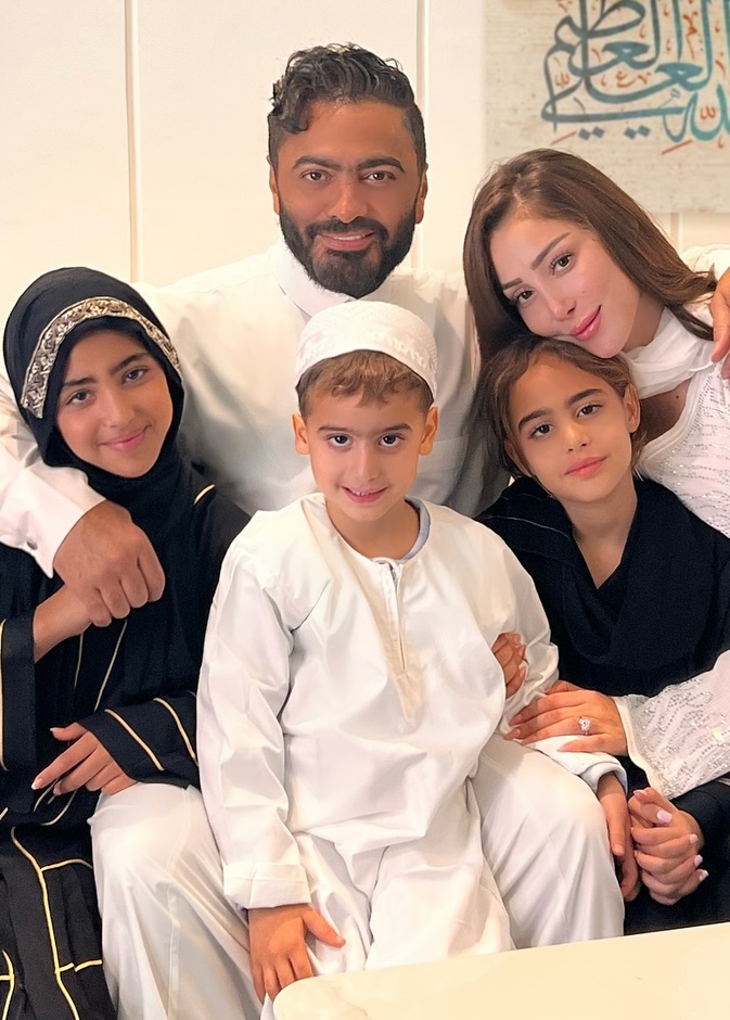 اسرة تامر حسني