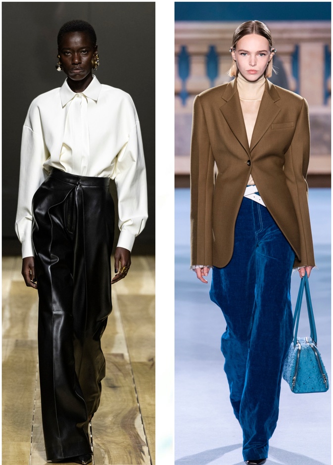 الجلد والمخمل بديلان مثاليان عن بناطيل الجينز هذا الشتاء