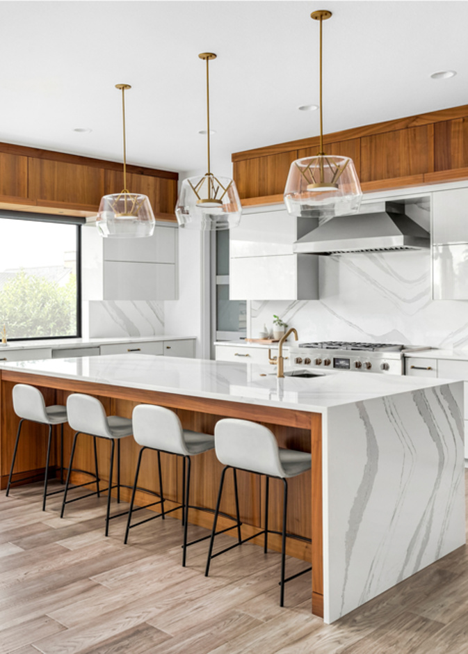 أصبح هناك ميل بشكل متزايد على احتواء المطبخ على جزيرة مميزة