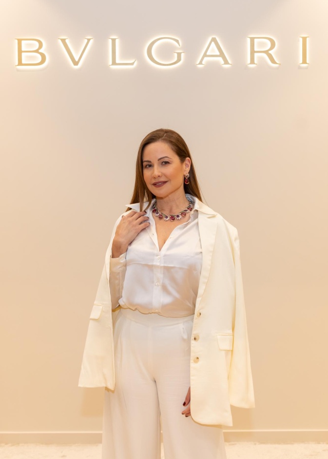 جولة على أفخم مجوهرات ريا أبي راشد من Bulgari بعد حضورها معرض الدوحة للمجوهرات والساعات لعام 2024