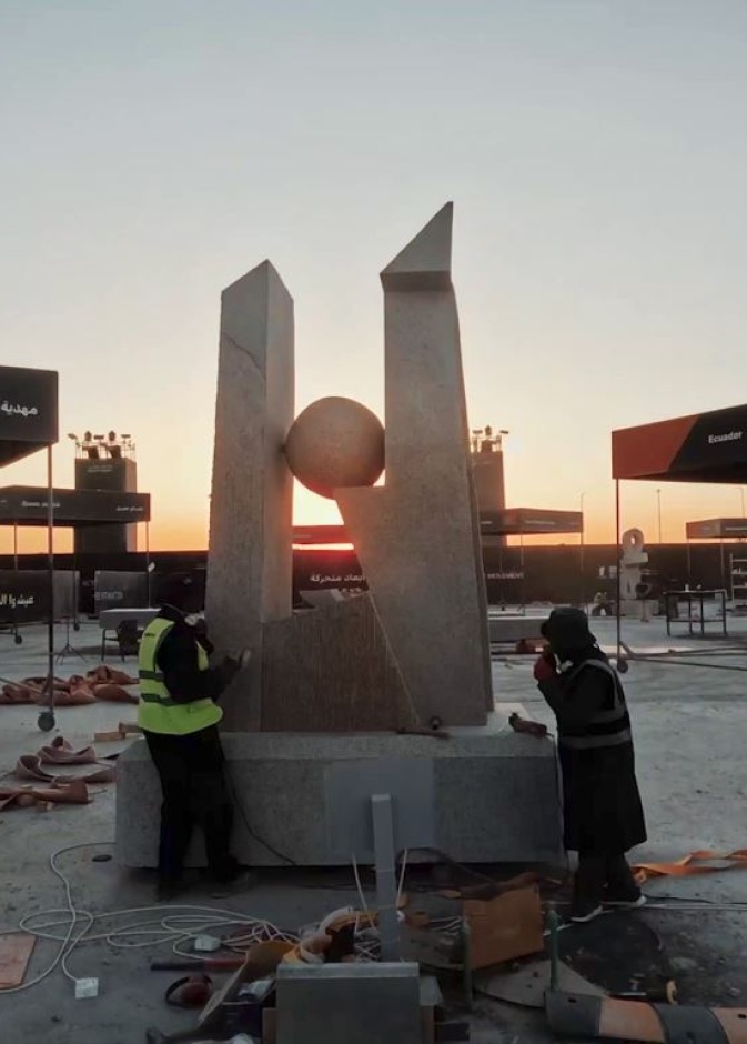 تحت شعار "أبعاد متحركة".. انطلاق معرض طويق للنحت 2024 