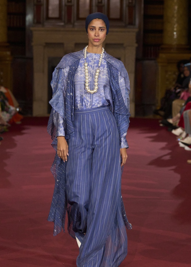 Kami البنطلون الواسع من الدنيم موضة ربيع وصيف 2024