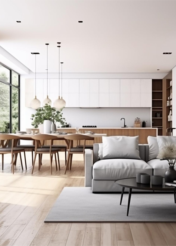 الإنارة الطبيعية تبرز جمال المساحة المفتوحة