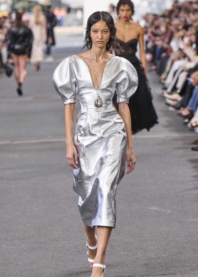 Chloe أكمام فستان قصيرة