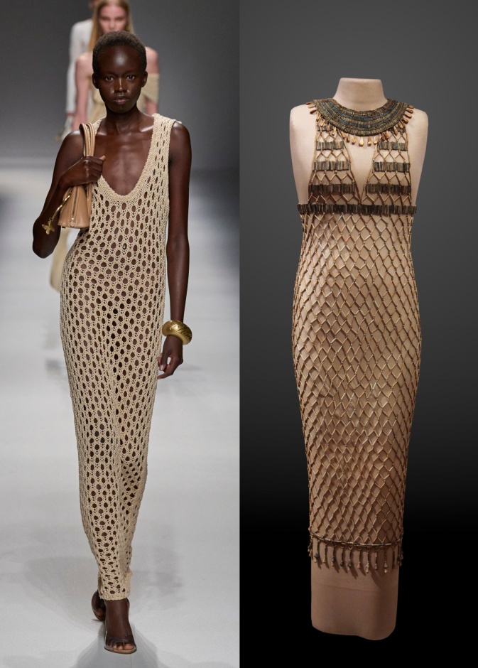 فستان من زمن الفراعنة يلهم موضة ربيع 2024