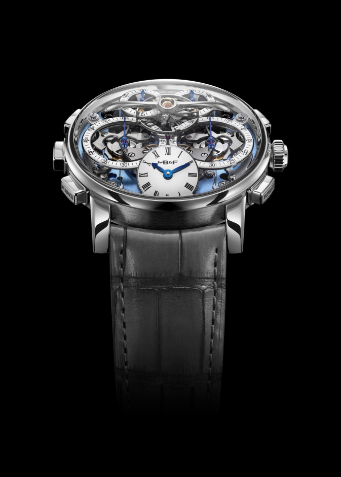 علامة MB&F  تطلق ساعة LM Sequential Flyback Platinum بتفاصيل تقنية باهرة
