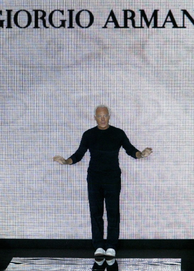 المصمم الإيطالي العالمي Giorgio Armani
