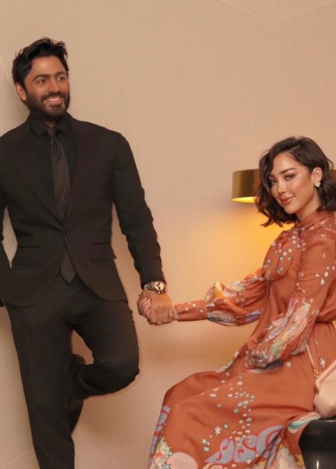 تامر حسني وبسمة بوسيل