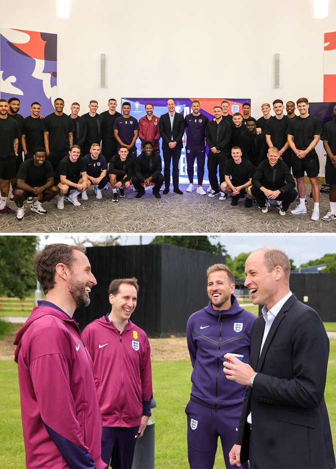 الأمير وليام مع منتخب إنجلترا لكرة القدم
