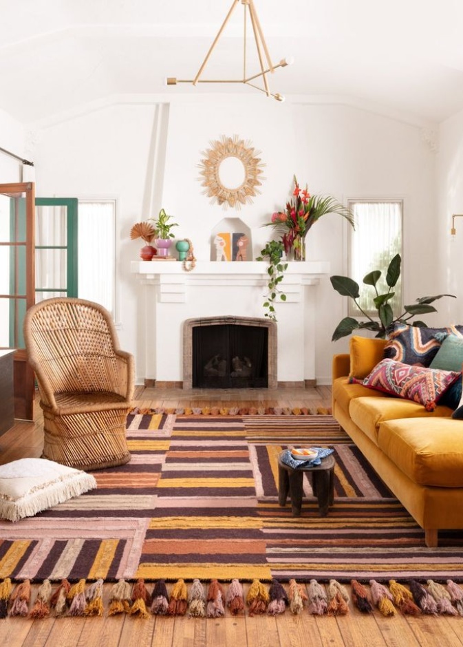 السجاد البوهيمي يعزز للتوازن والتناغم في المساحات الداخلية