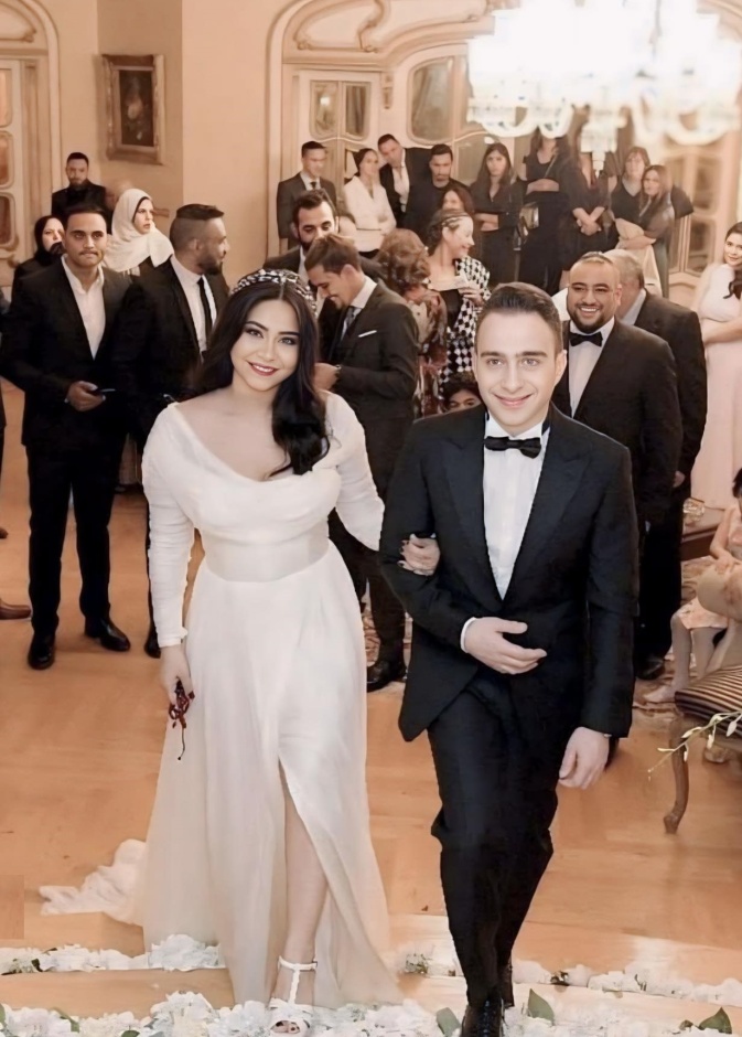 شيرين عبد الوهاب وحسام حبيب خلال زواجهما في ابريل 2018