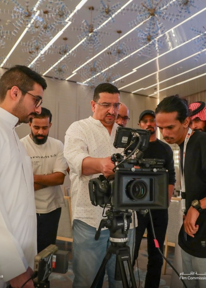 جانب من ورشة مفاتيح التصوير السينمائي