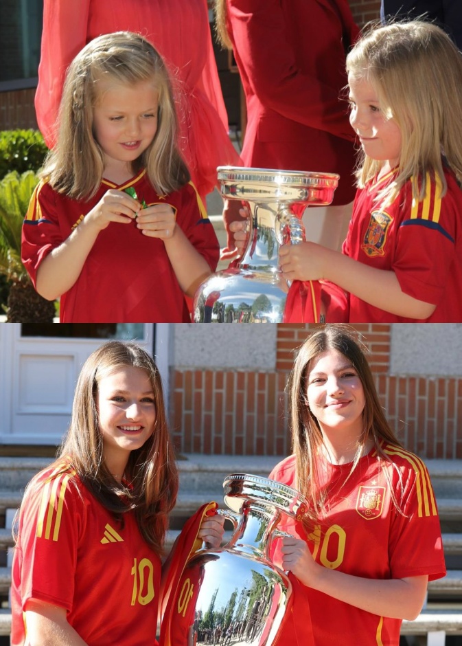 الأميرة ليونور وشقيقتها صوفيا تعيدان تصوير لحظة ملكية شهيرة بعد 12 عامًا