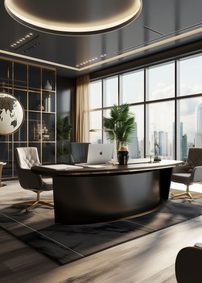 اختاري ديكورات مكاتب مودرن فخمة 2024 بلمسة عملية وأنيقة