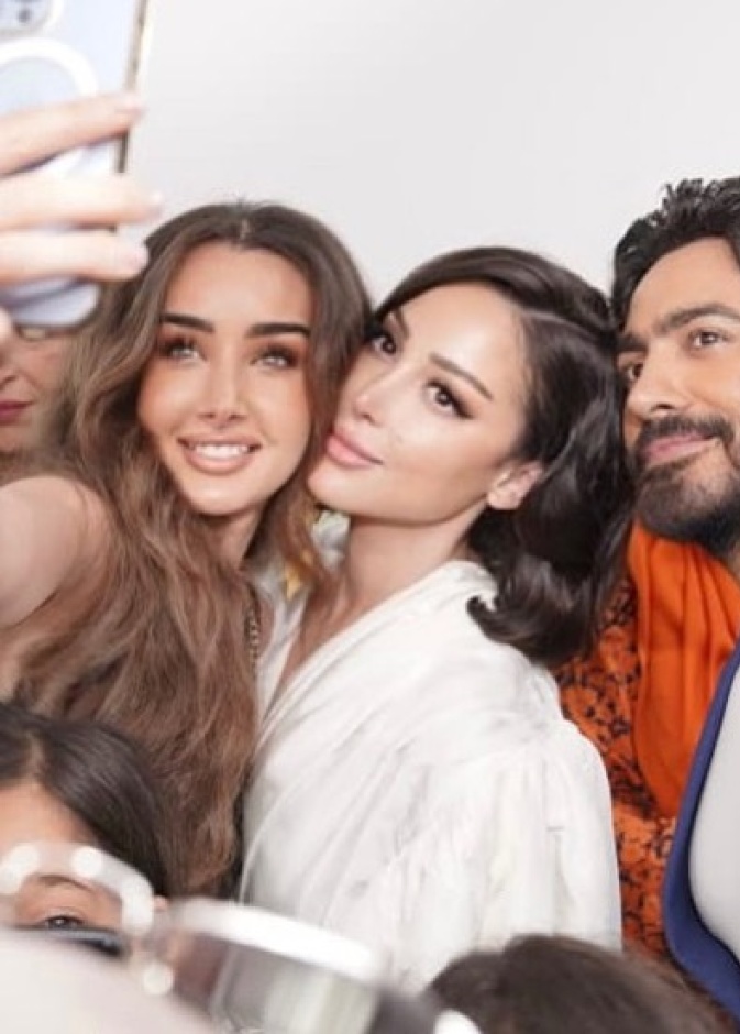 تامر حسني وهنا الزاهد وبسمة بوسيل