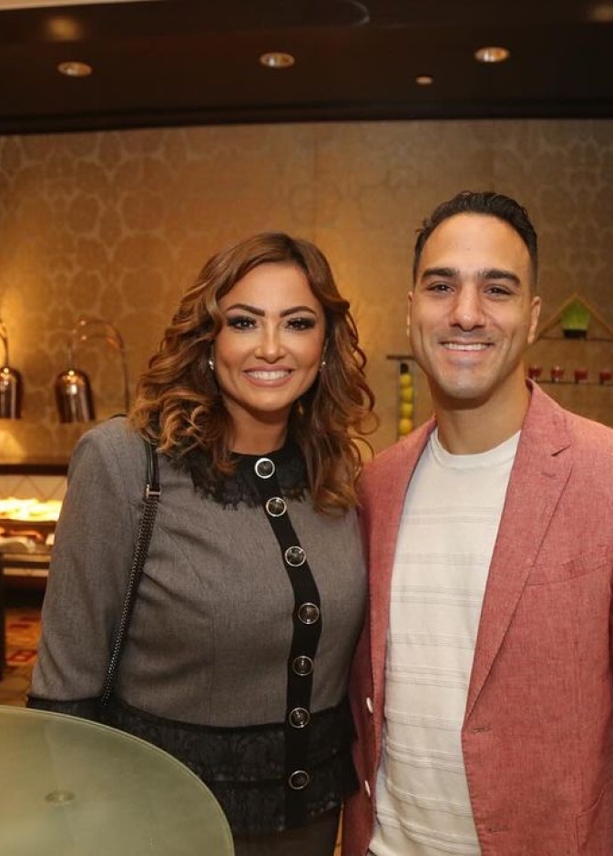 بشرى وزوجها خالد حميدة