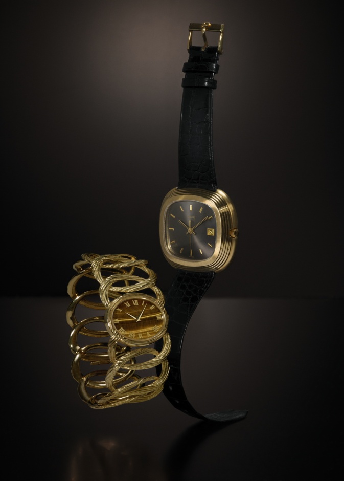 Cuff watch and wristwatch Andy Warhol