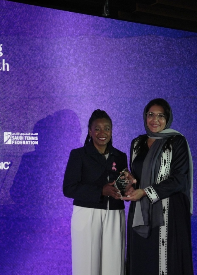 رابطة محترفات التنس تطلق من الرياض "معاً نحو مستقبل صحي للمرأة"