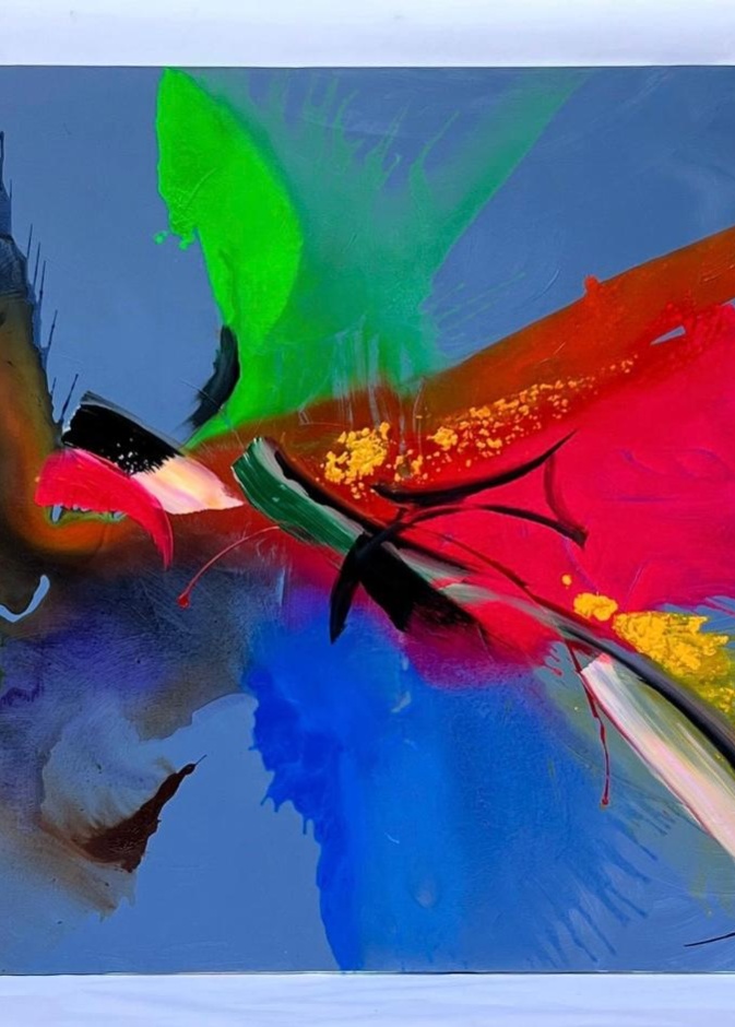 في عيد الاتحاد الـ 53: علم الإمارات يتحول إلى لوحة فنية مبهرة على يد الفنان الإيطالي الشهير نيكو فان لوكاس