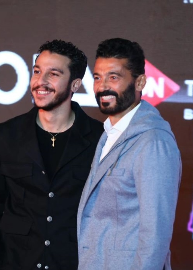 خالد النبوي وابنه 