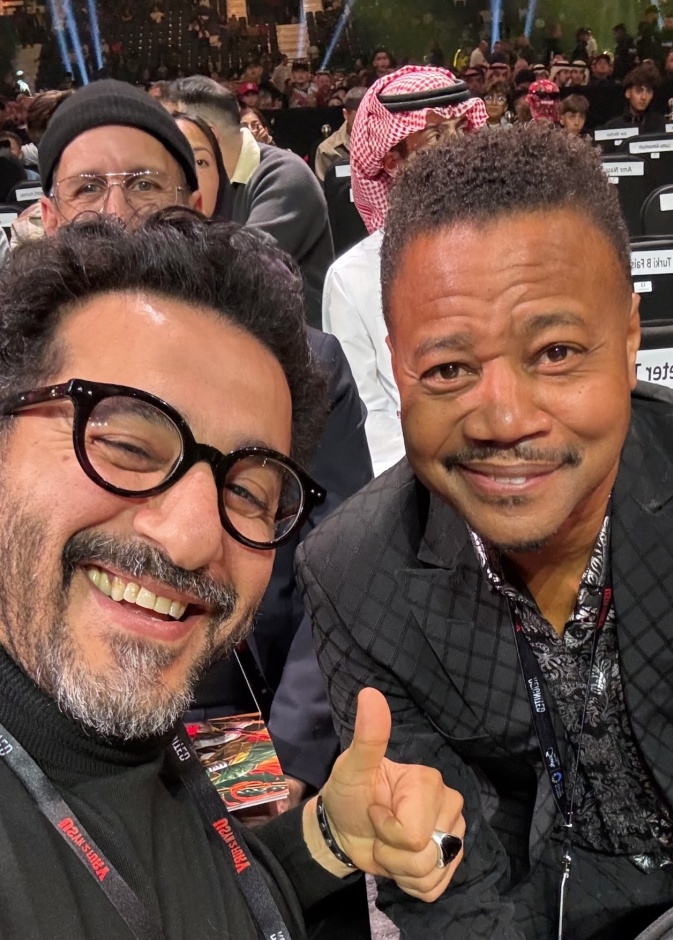 أحمد حلمي يلتقي كوبا غودينغ جونير