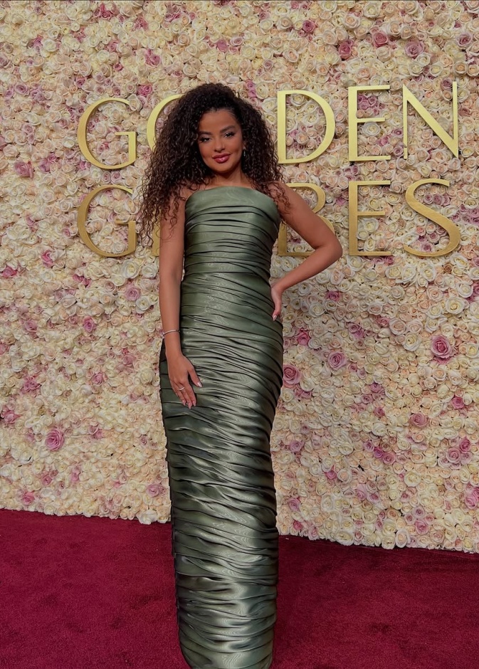 خاص لـ"هي": أجواء الجودي تتألق في حفل غولدن غلوب بإطلالة من المصممة السعودية خولة العيبان