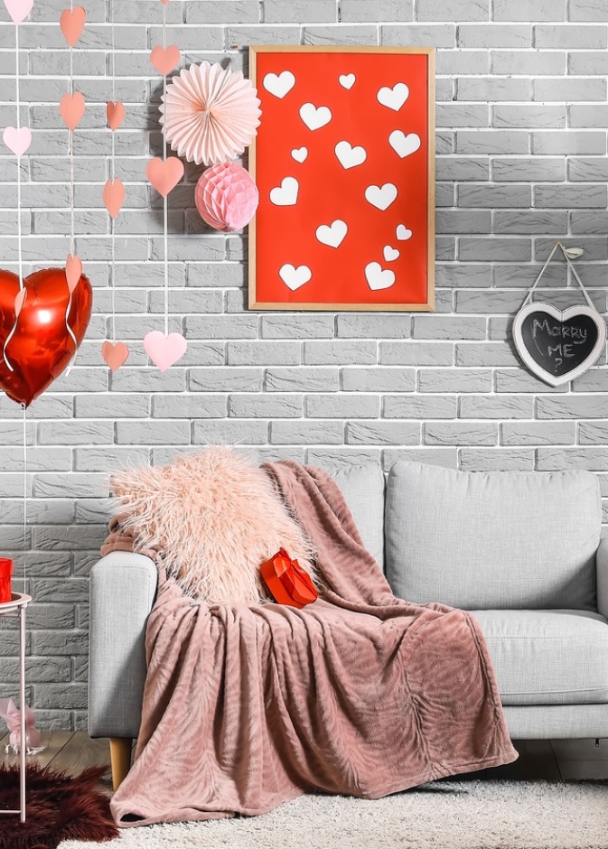 تزيين منزلك في عيد الحب