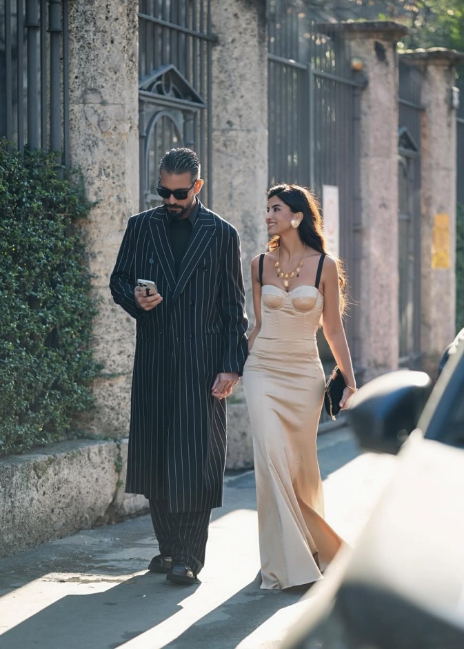 علا فرحات وزوجها في إطلالة مميزة من مناسبة