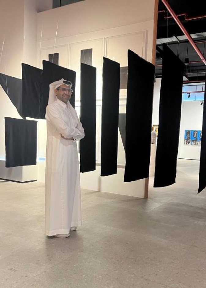 الفنان عبدالله الخريف في معرض قصص تتكون
